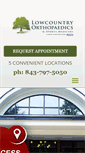 Mobile Screenshot of lowcountryortho.com